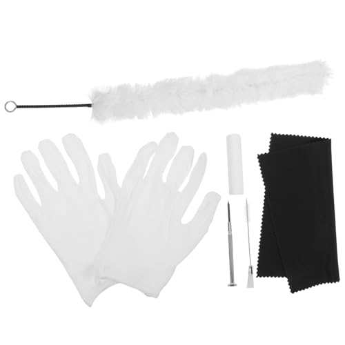 BESPORTBLE Sax Cleaning Cloth Set of Flute Clarinet Saxophone Cleaning Tools Brush