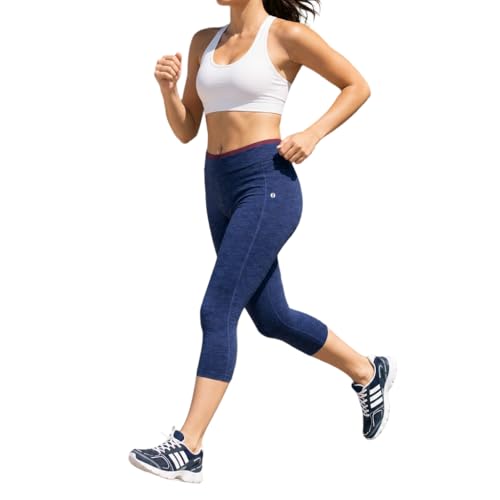 Image of INKURV Women Stretchable Activewear Capri for Gym, Yoga, Running, Zumba, Aerobics