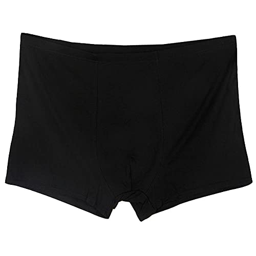 ZHANGXIANG Boxer De Hombre Algodón Calzoncillosbóxer Suelto para Hombre Talla Grande Ropa Interior De Cintura para Hombre-Negro_13Xl Cover