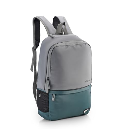 Image of Casual Backpack 16L Durable & Stylish Bag Multi-Utility Bliss Travel Backpack with Adjustable Padded Straps & Bottle Pockets Daily Use Bag for Collage, School (Grey & BGreen)