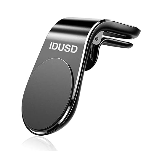 IDUSD Support magnétique pour téléphone Portable de Voiture avec Aimant pour Grille d'aération Universel pour iPhone 13 12 11 Pro XR 8 7, Samsung S9, Xiaomi Redmi Note 10