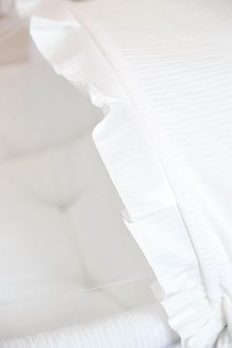 سرير اطفال سلة موسى ابيض مع حامل خشبي قابل للطي (شكل 3)