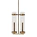 Millennium Lighting 1982-VG 1982 Milan 9" Wide 2 Light Candle Style Mini Pendant with Clear Cylinder Shades