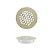 Pastlla 1.4 Inch Door Round Air Vent Cover, 2 PCS Floor Register for Interior Cabinet, Aluminum Grille Ventilation Cover Louvered for Wardrobes, Drawers, Shoe Cabinets, Locker (White)