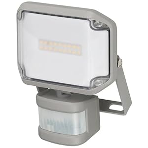 Brennenstuhl LED Strahler AL 1050 mit PIR (10W, 1010lm, 3000K, IP44, LED Fluter zur Wandmontage, mit Bewegungsmelder)