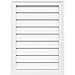 Ekena Millwork GVPVE42X3202SN Vertical Surface Mount Gable Vent: w/ 2" W x 1-1/2"H Brickmould Frame, 42" 32" H, PVC