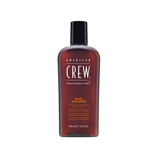 Men's Shampoo by American Crew, Moisturizing Shampoo for Oily Hair, 3.3 Fl Oz