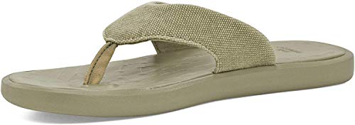 SoftScience Unisex The Skiff 2.0 Canvas Flip Flops, Red Canvas,