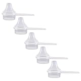 Plastic Measuring Scoop with Funnel, The Scoopie (9 cc | 2 Teaspoon | 9 mL) Measuring Spoons for Powders, Coffee, Pet Food, Protein, Spices and Other Dry Goods (Pack of 5, Opaque, No Cap)