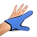 Menolana 2 Casting Fingers Thickness for Woman Man Adjustable Band Neoprene Left Hand Thumb Index, Blue