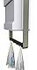 Radialight tbsli011 Folio Wand Heizlüfter mit Timer, weiß glänzend/grau