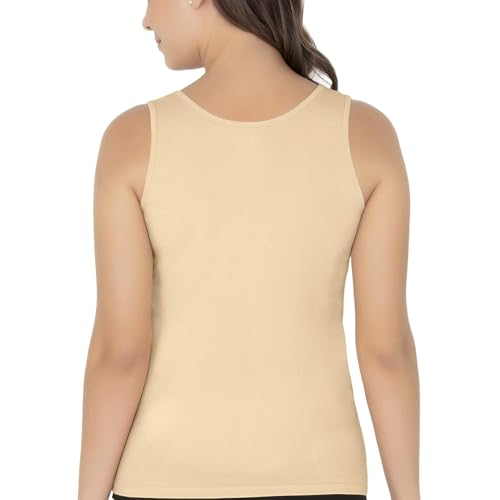 Image of Amante Solid Round Neck Sleeveless Tank Top