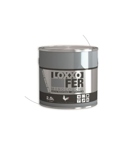 LOXXO Peinture Fer Antirouille Noir mat 0,5 L