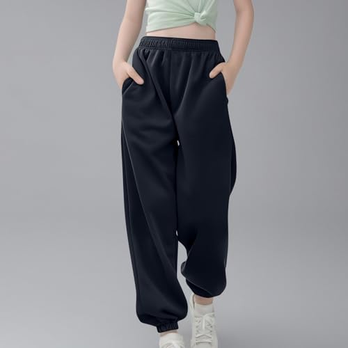 Baggy Sweatpants for Teen Girls Workout Active Joggers Open Bottom Cargo Pants Oversized Loose Fit Streetwear Casual Trousers2