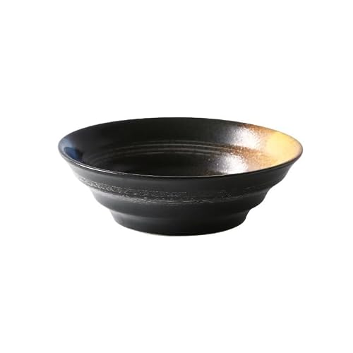 WOTZOV Salad Bowl Chinese Creative Tableware Household Ceramic Bowl Living Room Salad Bowl Restaurant Noodle Bowl Kitchen Supplies，A