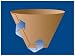 Menalux CFP2 - 100 Filtros de papel 1x2 para cafetera de goteo
