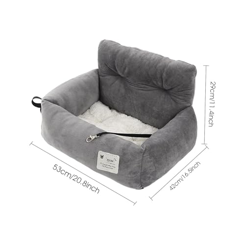 Hunde Autositz Für Kleine/Mittlere Hunde Wasserdichter Und Waschbarer Hunde Autositz Hundesitz Auto Rückbank Hundebett Auto Hundekorb Ansteckbare Leine Für Autositz Hund