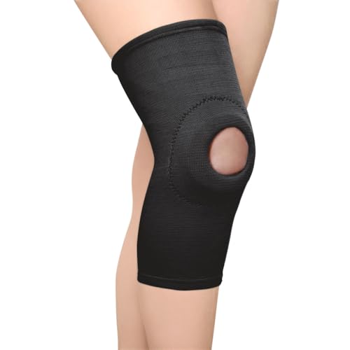Dr.Ortho Knee Cap With Open Patella, Knee Cap For Pain Relief, Knee Support For Men & Women (Black, 2XL)
