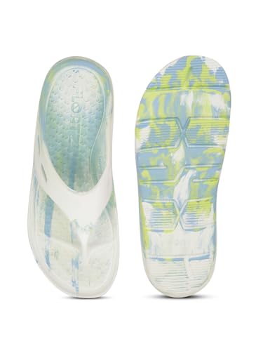 Image of Floatz 8711 1.2 Thong: Silver Casual Slip-On Thong Slippers for Men