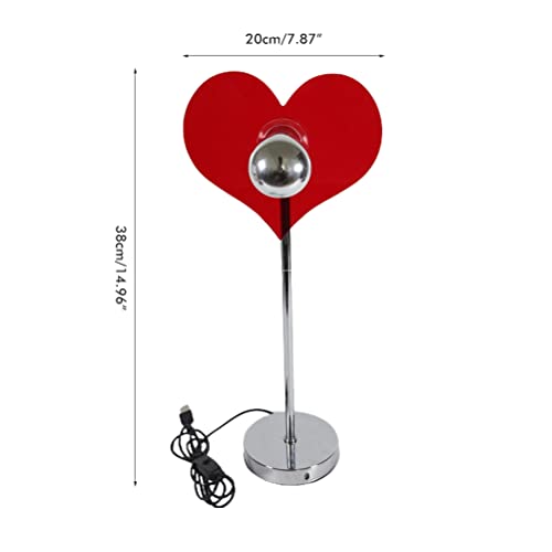 BTSEURY Heart Table Lamp,Love Heart Projector Light LED Ambient Light Background Wall Decoration Gifts for Friends and Lovers Valentines Decorations - Image 2