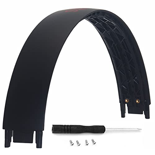 Piezas de reemplazo de diadema Solo3 Accesorios Kit de reparación de diadema compatible con Solo 3.0 Solo 2.0 Diadema superior (Negro rojo)