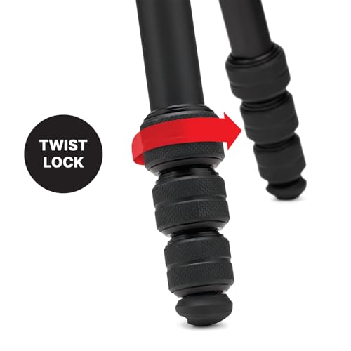 Trépied Manfrotto Befree GT Pro aluminium noir haute précision 4 sections - 7
