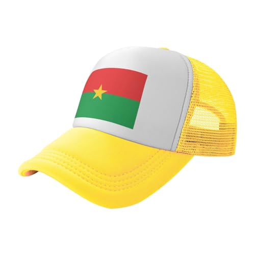 Burkina Faso Casquette De Camionneur en, Casquette De Baseball Style Ancien Casquette De Course À Pied Chapeaux De Sport Rafraîchissants, Légère Réglable Chapeau Sunhat Unisexe