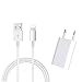 LIANSUM Caricabatterie compatibile con i phone XS X XS Max, 5V 1A Caricatore Alimentatore Ricambio per i-phone 5S 6 6S 6 Plus 7 7Plus 8 8 Plus 11 12 Mini Pro Max, i Pod, 5W USB con Cavo ricarica