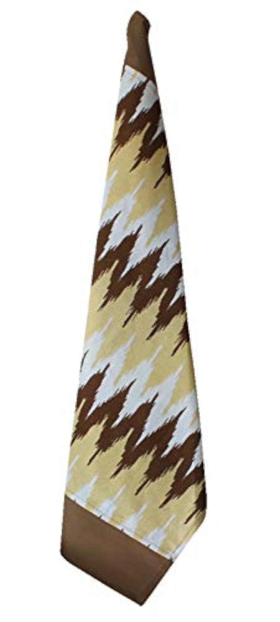 Cotton Beige-Brown Ternion Apron Set, Pack of 4