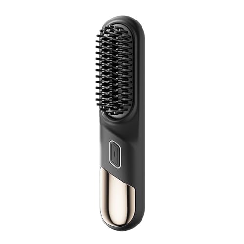 Cepillo alisador de cabello inalámbrico portátil mini miniatura 1
