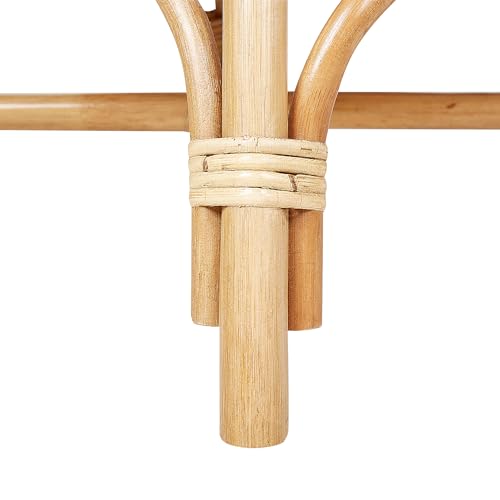 Beliani Peacock Kids Chair Boho Indoor Rattan Seat Natural Florentine II - Image 8