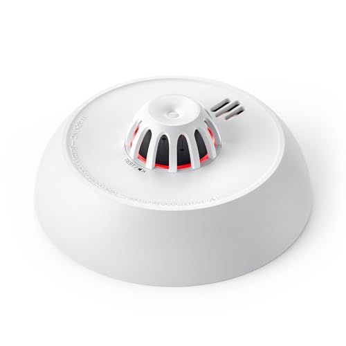 X-SENSE Wärmemelder mit 10-Jahres-Batterie (versiegelt), LED-Anzeige & Stummschalt-Taste, schnelle und präzise Wärmeerkennung zum Schutz Ihres Zuhauses, XH02, 1 Stück