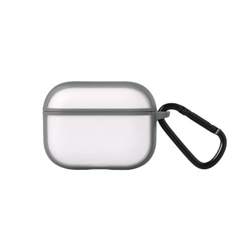 ���C�E�A�E�g AirPods Pro 3 �p �P�[�X �ϏՌ� �}�b�g ���H �w��h�~ TPU �o���p�[ �J���r�i �t�� ���C�����X�[�d�Ή� �O���[ RT-APP3BS11/GR