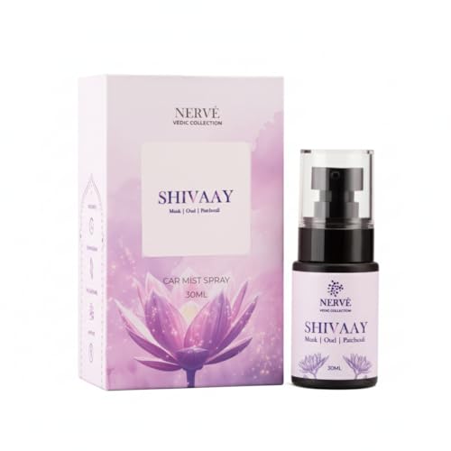 Image of Keydroid Nerve Mindful Fragrances 30ml | Shivaay Fragrance | Car Mist Aroma Spray | Car Perfume with Hanging Air Freshener | Aromachology based | Long-Lasting, Anti-Odour | Natural Scent