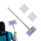 Lpoppcx Fregona Pequeña - Mopa Mini con Cambio De Paño,Longitud 70 Cm Compatible con Paños De Rostro Limpiador De Suelos Portátil para Limpieza Doméstica Hogar Apartamento Baño