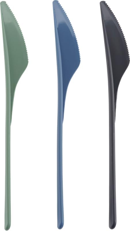 Essentialz Resuable Knives, Pack of 12, Ideal for Picnics, Multicolour Bowls