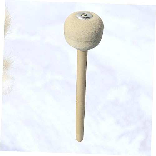 Hanabass baqueta para tambor con mango de madera de arce y cabeza de fieltro de lana, accesorio para tambor snare para práctica miniatura 7