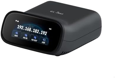 GL.iNet Comet Pro (GL-RM10) Remote KVM Over Wi-Fi, Dual Band Wi-Fi 6, 4K@30FPS Passthrough, Touchscreen, 32GB eMMC,Tailscale Support Remote Access and ATX/fingerbot for Disaster Recovery, Home Office