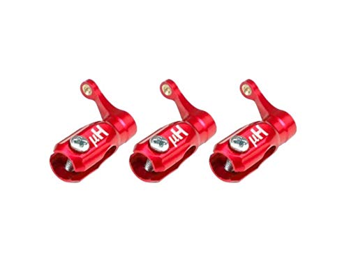 Microheli CNC Aluminum Tri-Blade Main Blade Grip (RED)(for Triple Blade Series)