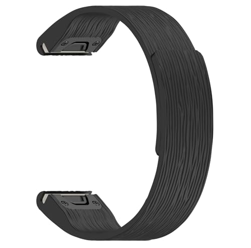 for Garminガーミン Fenix 7X Pro/8 Pro 51mm バンド ベルト 交換バンド シリコン マグネット留め式 簡単調節 Instinct 2X/3 50mm/Epix Pro 51mm/Fenix 8 51MM/7X/6X/Endu