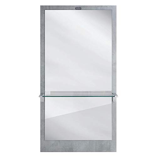 Specchio da salone parrucchiere con mensole e 2