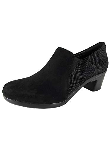 Aravon Women's Loafers, Black Suede Multi, 9.5 Narrow #TOP26