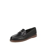 Franco Sarto Women's Stellan Loafer Black Leather 9 M