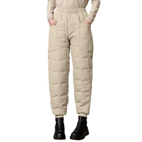 Pantalon jambes larges d'hiver pour femme avec doublure polaire premium