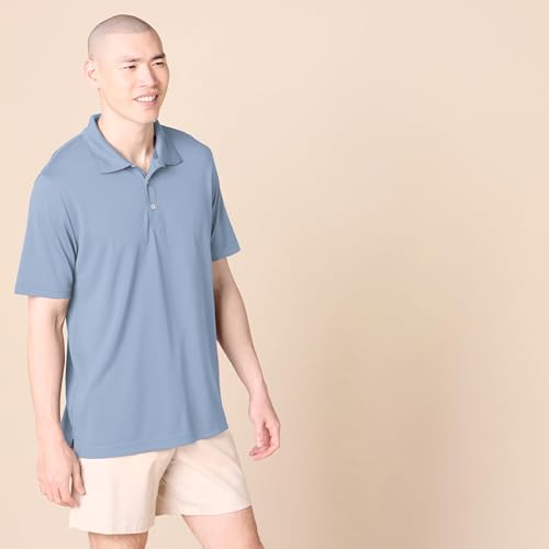 Image of Amazon Essentials Men's Regular-Fit Quick-Dry Short-Sleeve Golf Polo Shirt