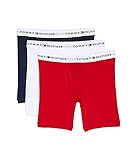 Tommy Hilfiger Cueca boxer clássica de algodão masculina, Mogno, M