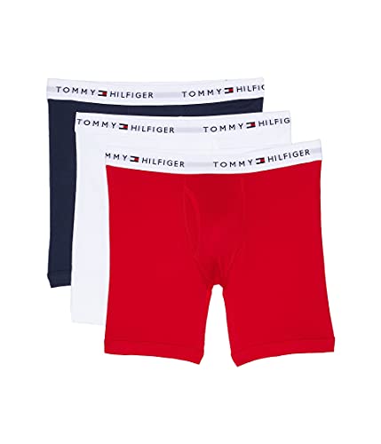 Tommy Hilfiger Cotton Classics Boxer Brief 3-Pack, Mahogany, XL