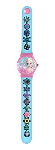 Disney Frozen Reloj analógico Charms Goma Pulsera, Adultos Unisex, Multicolor, Unico Cover