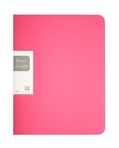 Shuter 60-Pocket A4 Protector Presentation Book,120-Page Capacity,Available for Report Sheets,Artworks,Music Sheets,Clippings (Rose Red)