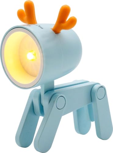 RealPower Lampe de poche LED bleue en forme de cerf
